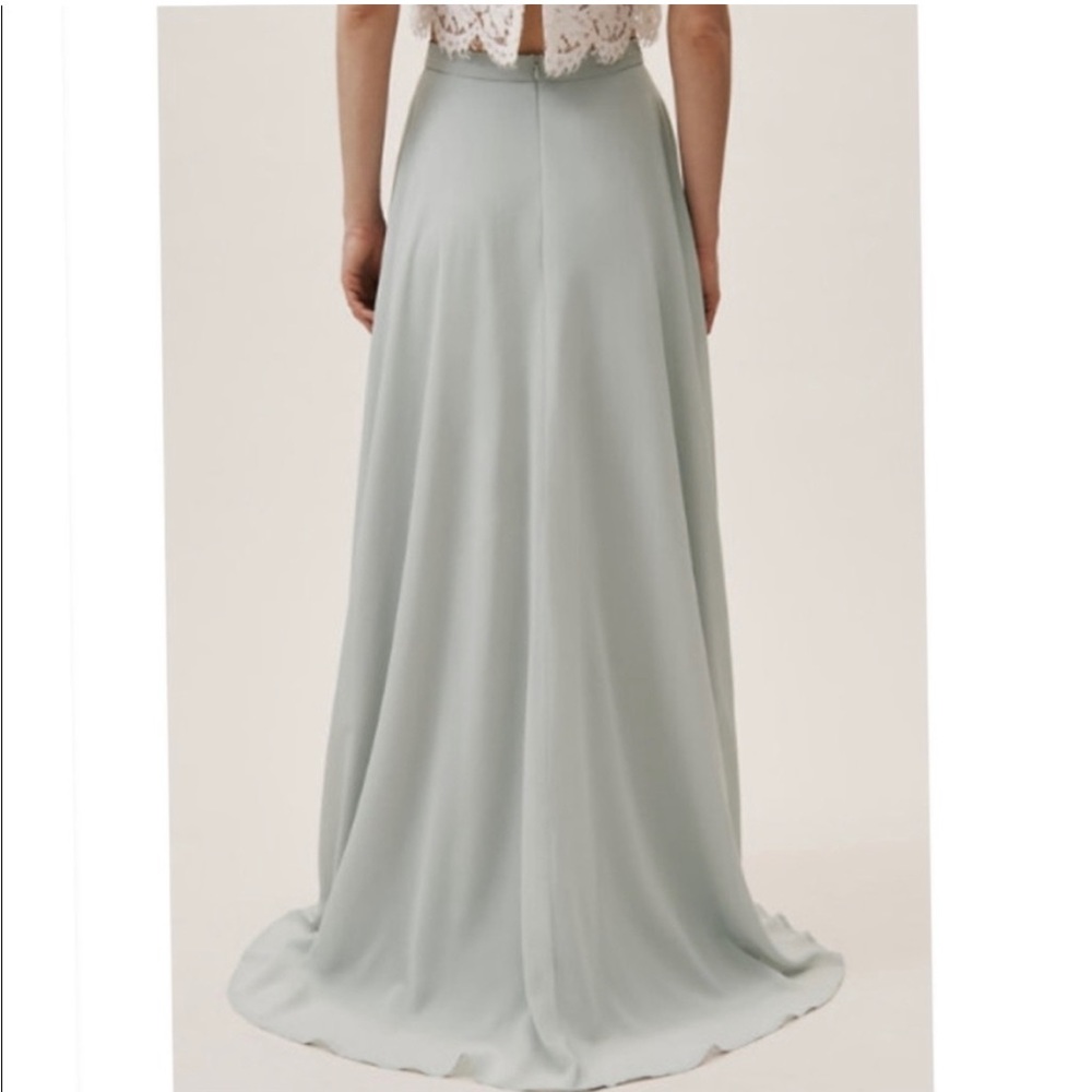 BHLDN Sage Green Maxi Skirt